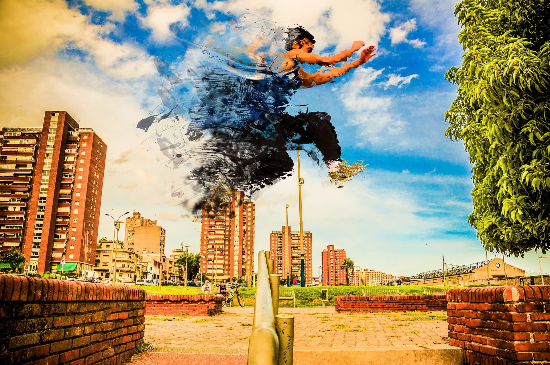 Parkour Bewegung