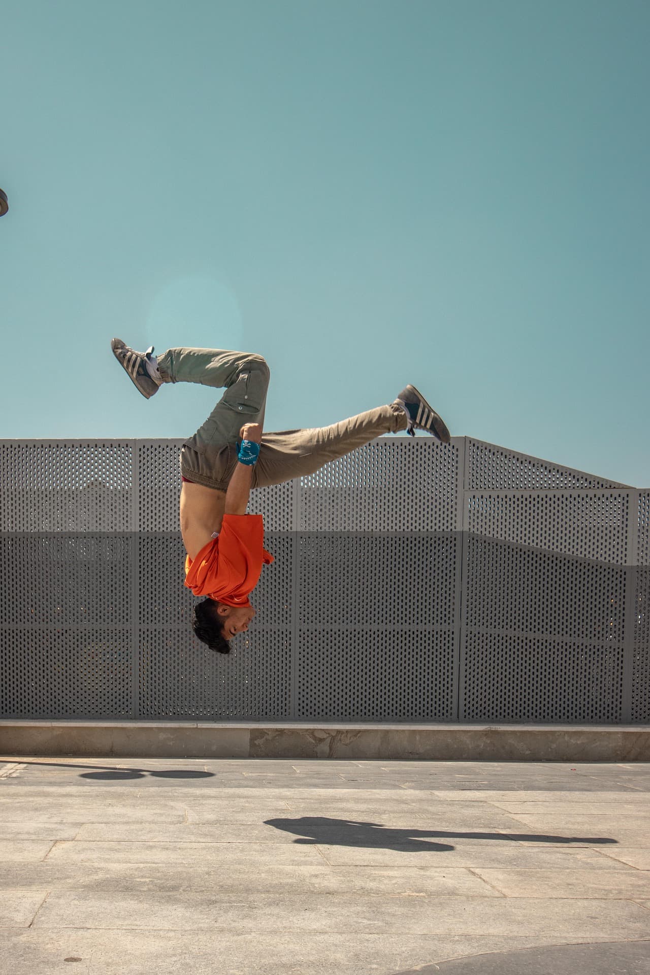Parkour Athlet in Action